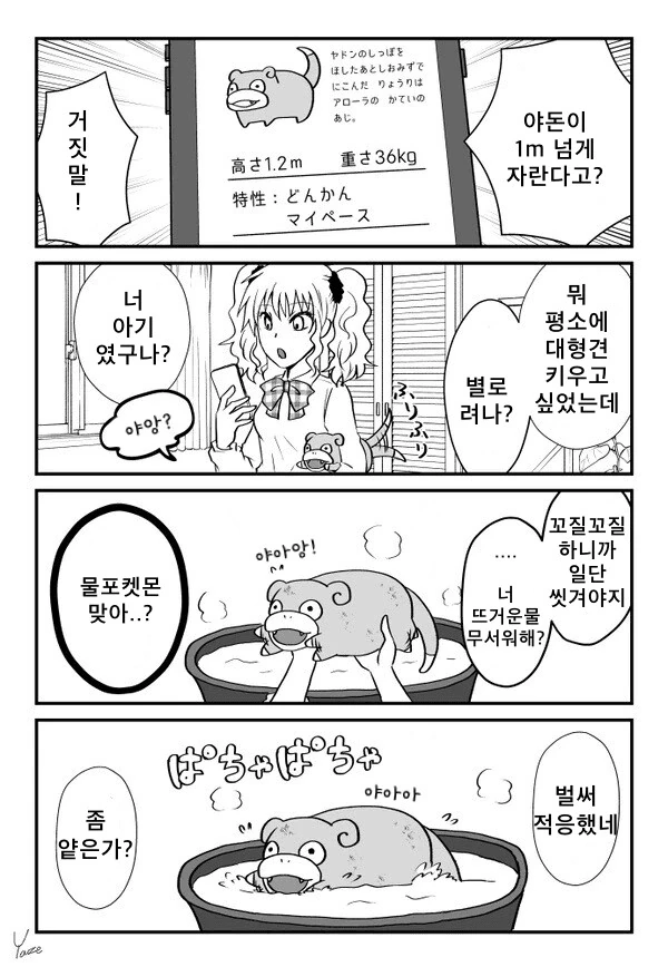 포켓몬) 갸루와 야돈 만화 - 이미지 3
