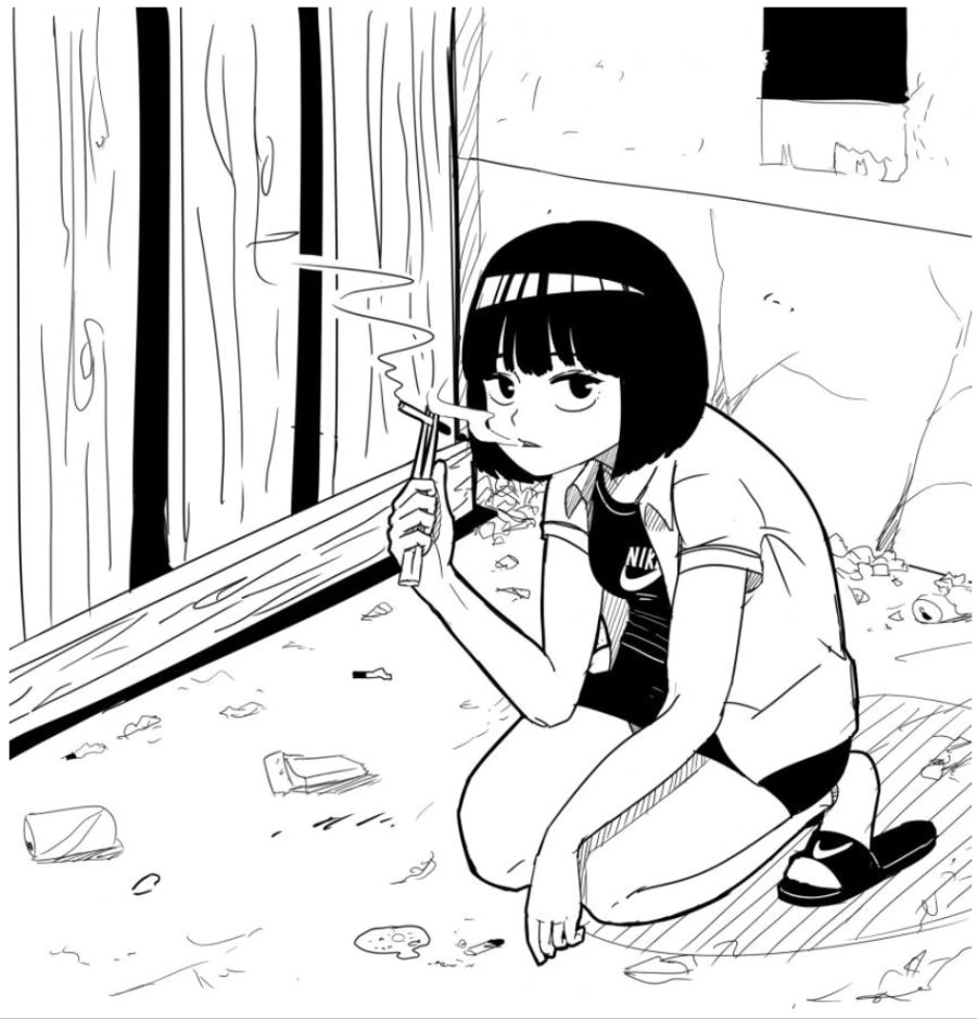 일진녀가 그림 그려달라고 하는.manwha