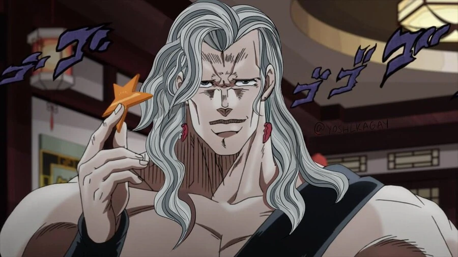 폴나레프가 머리카락을 내리지않는이유.jojo