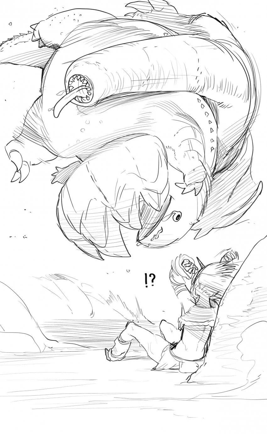 몬헌)푸루푸루에게 메차쿠차당하는 여헌터.MANGA - 이미지 4