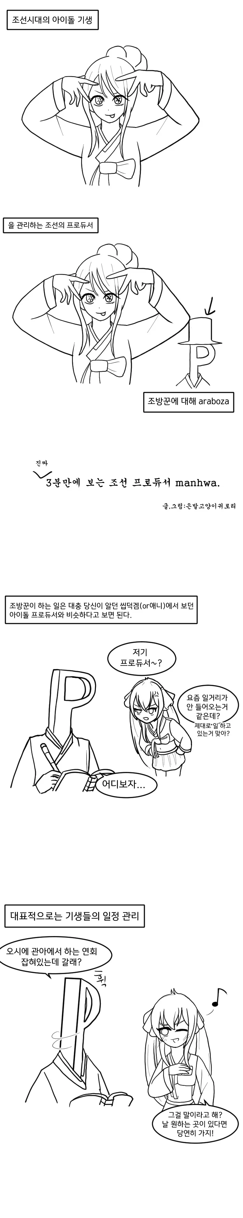 @) 그림으로 보는 조선시대 프로듀서 Manhwa