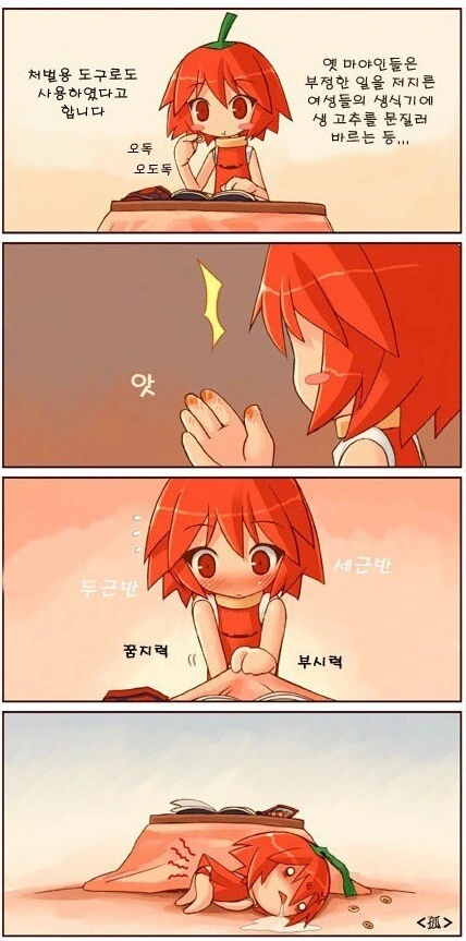 셀프 성고문하는 미친빨갱이소녀 만화.manga