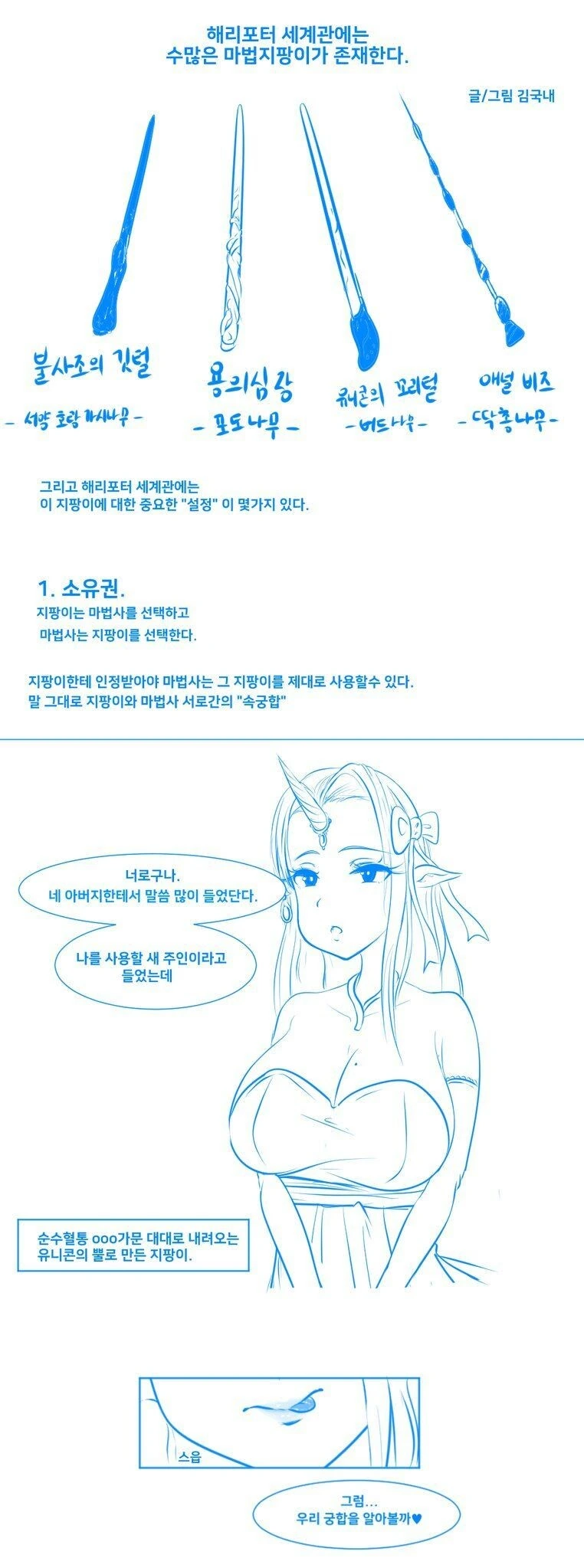 ㅎㅂ) 해리포터 지팡이 설정.manga