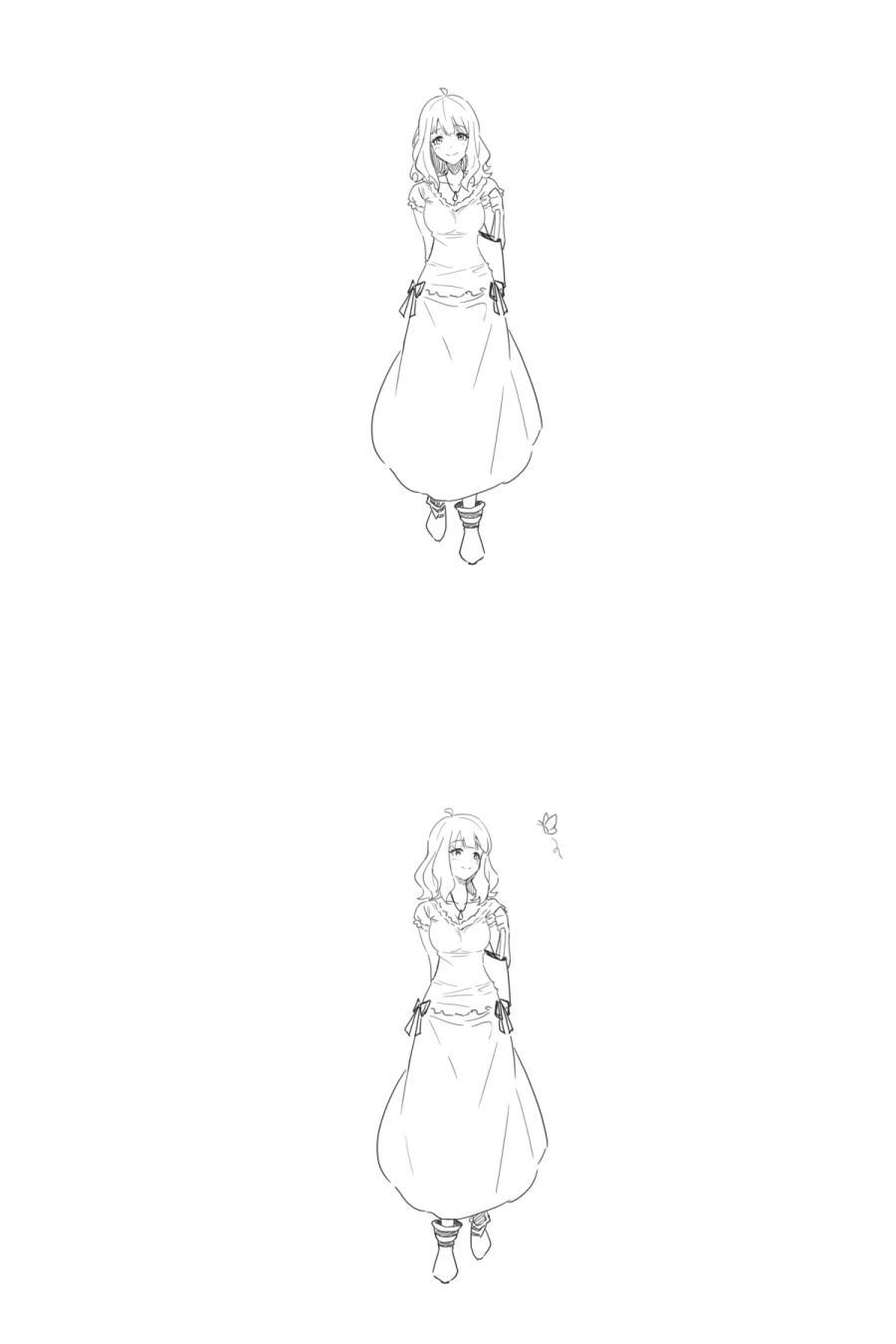 @) 과거의 자신을 돌아보는 모모코.manga