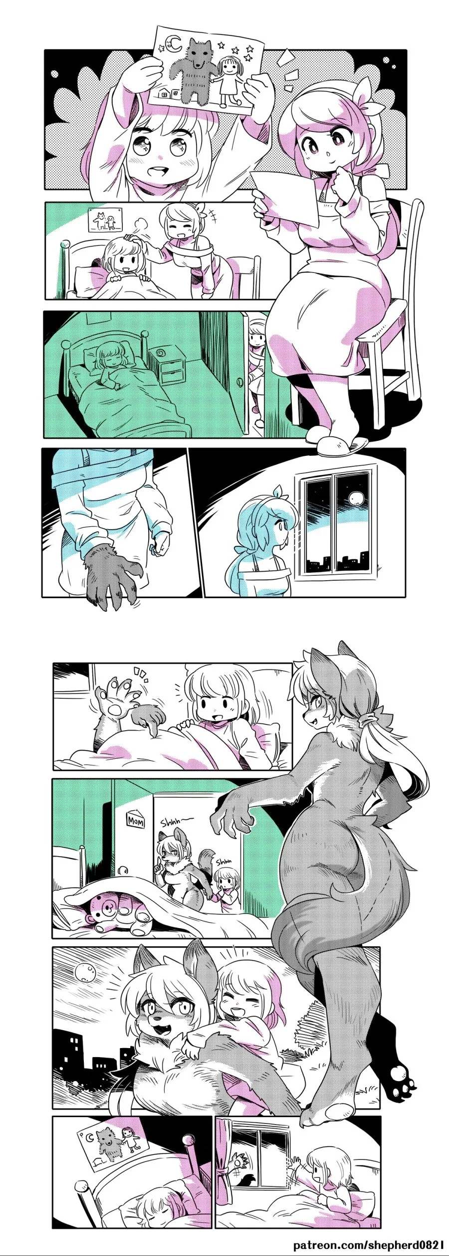 늑대인간 엄마 만화