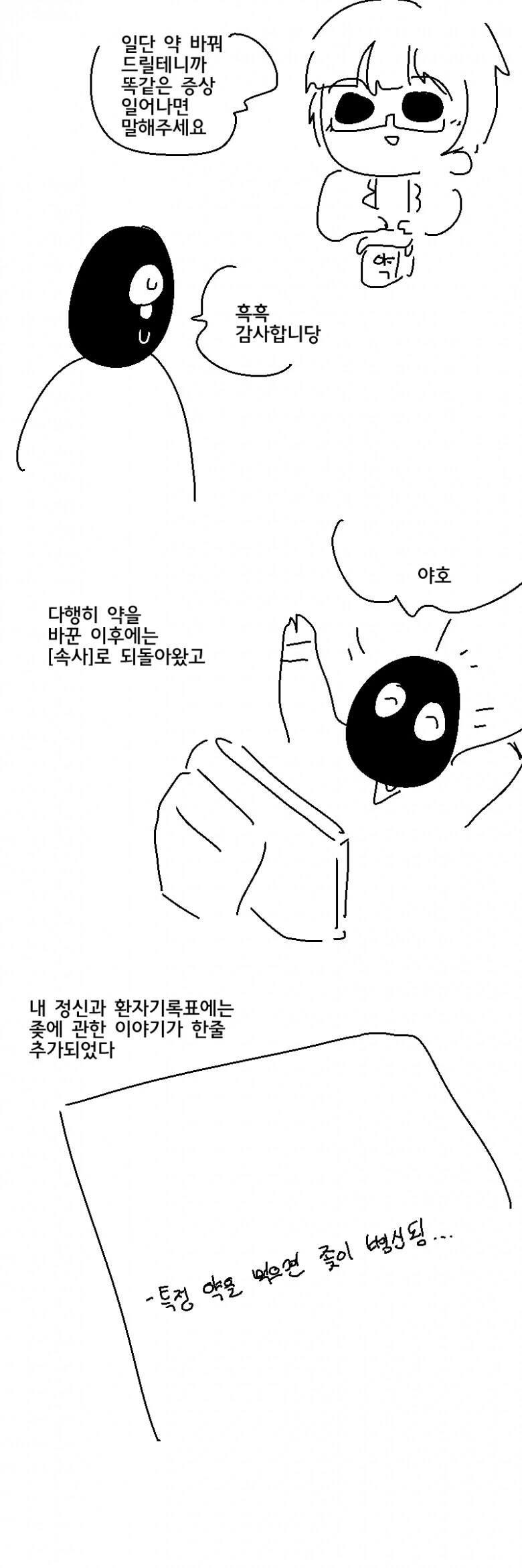 우울증약 처방받을때 생길 수 있는 부작용.manga - 이미지 7