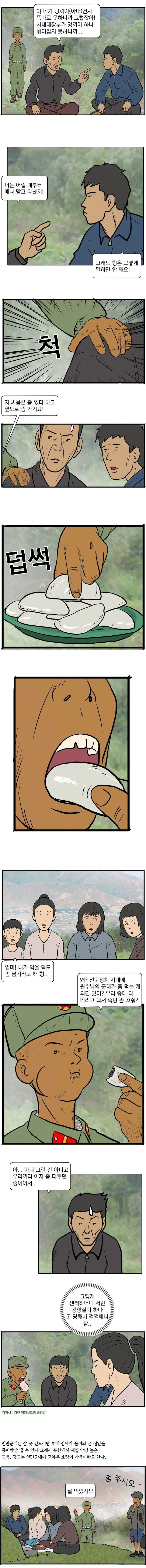 북한사회서 북한군 이미지.manhwa