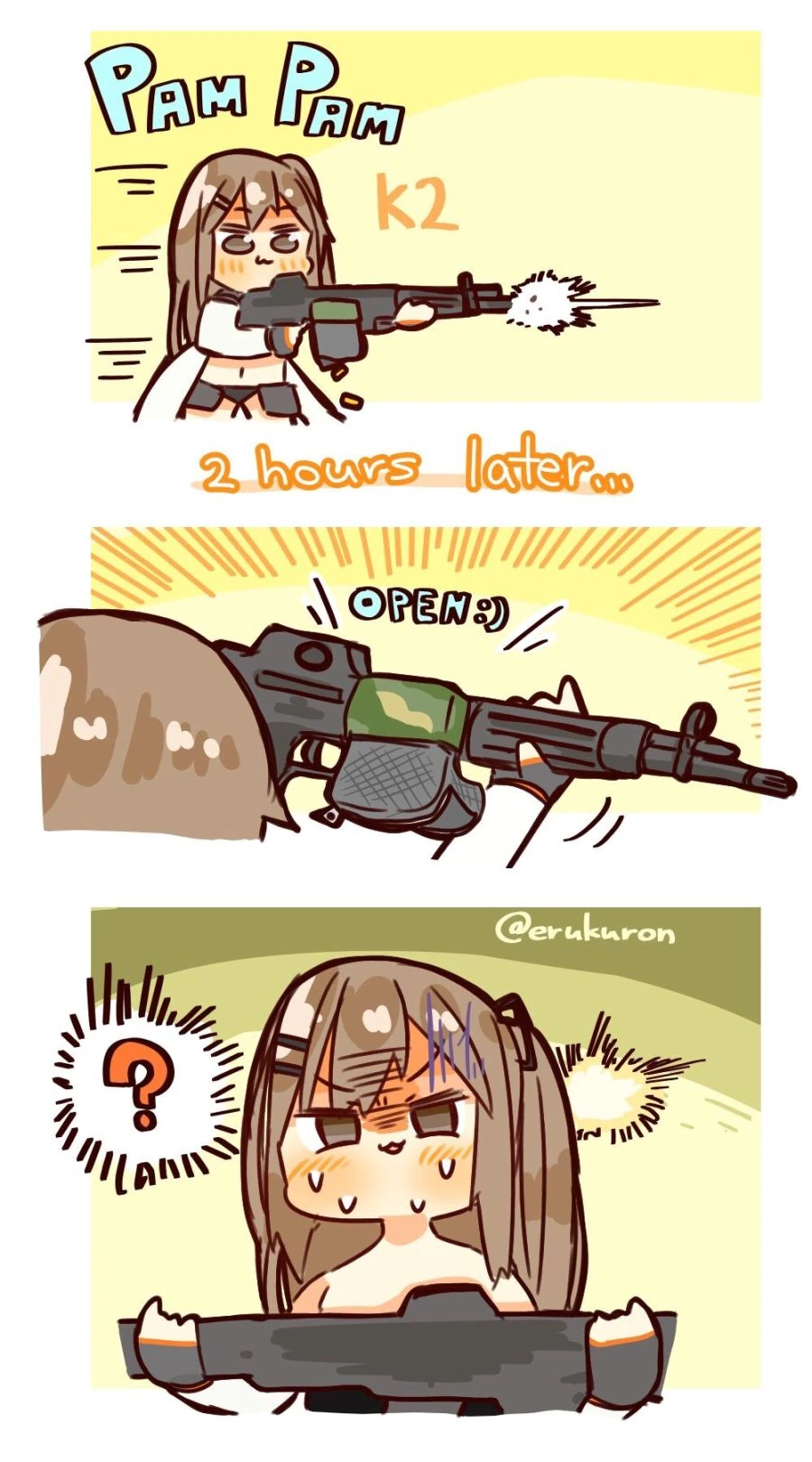 (소녀전선) 일본 유저가 그린 K2 만화.manwha