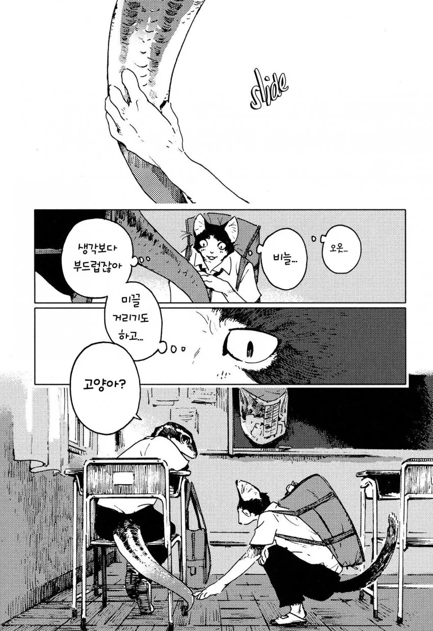 나가베)고양이와 도마뱀의 수인 만화 - 이미지 8