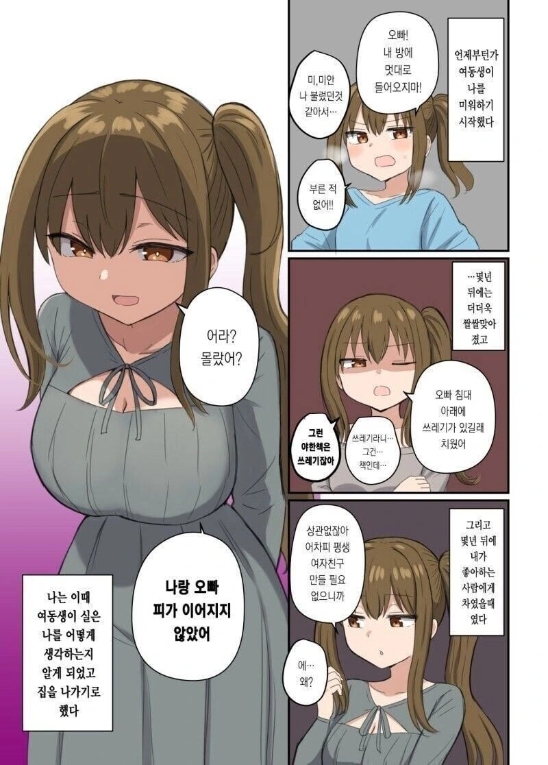 나에게 쌀쌀맞게 구는 여동생 만화
