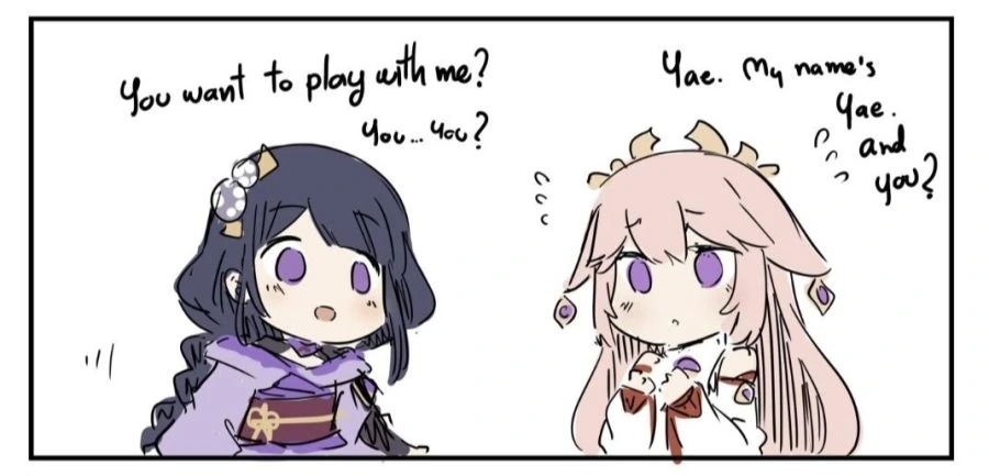 원신) 쇼군쨩과 야에쨩 만화.manga