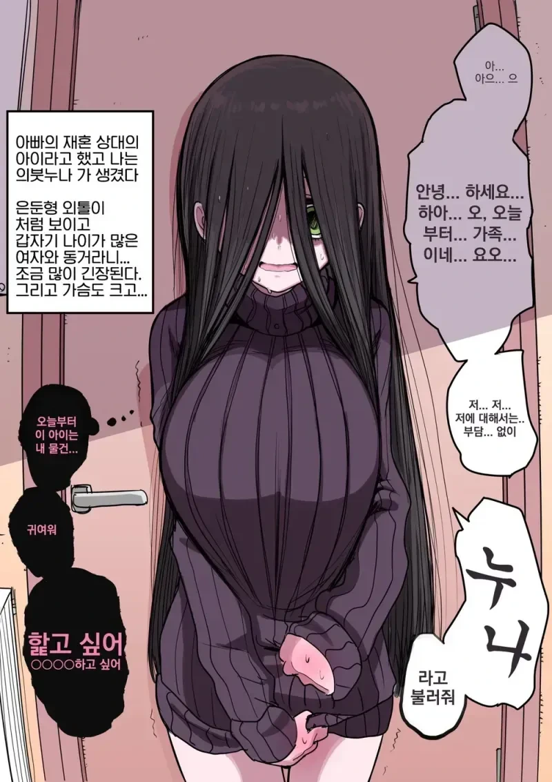 음침한 의붓누나가 생긴 만화