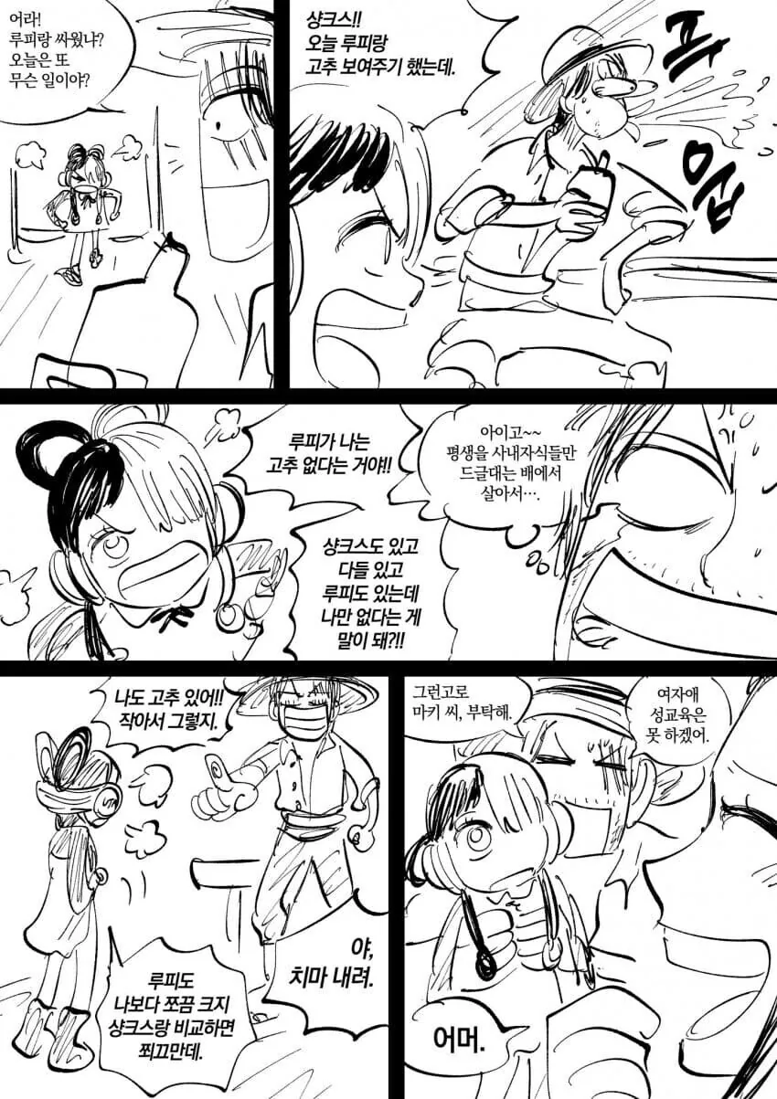 원피스:우타랑 루피가 승부하는 만화