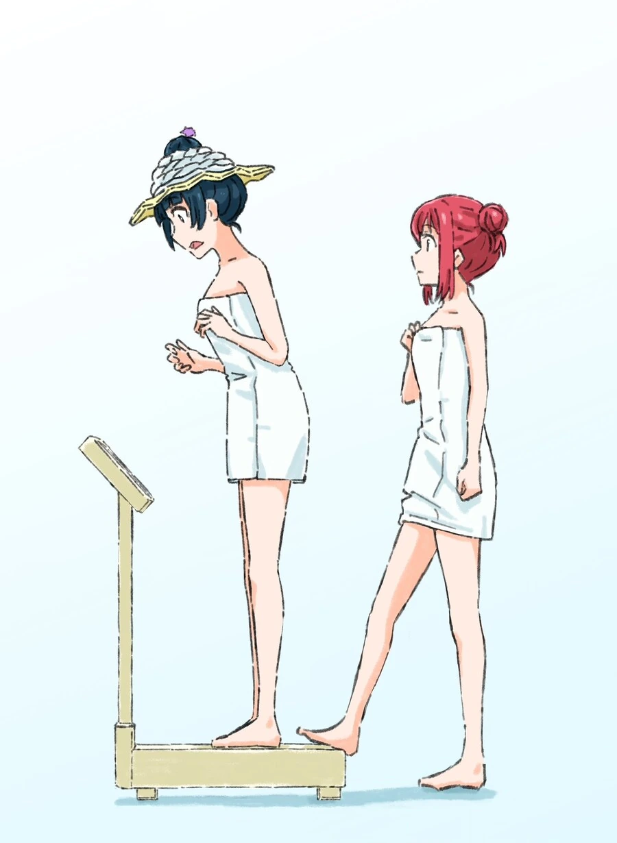 럽라) 요시코 체중계에 장난치는 루비