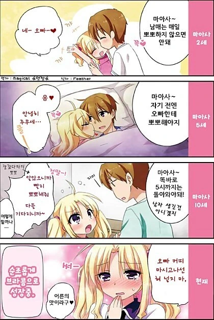 여자 작가가 그린 여동생을 ㅂㄹ콤으로 만드는 만화