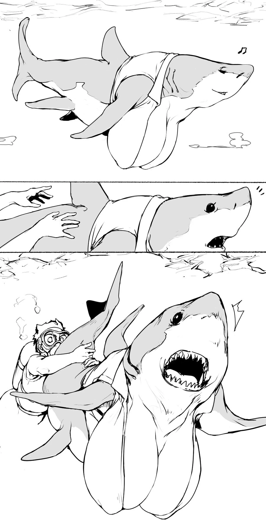 상어에 ㅈㅌ이 달린 만화