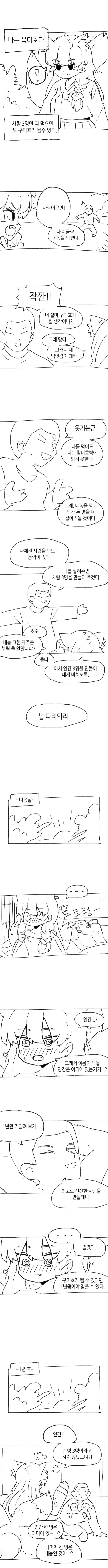 육미호를 구미호로 만드는 만화.manhwa
