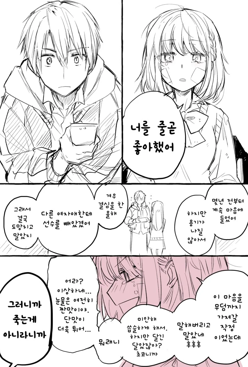 피 대신 초코가 흐르는 여학생.manhwa - 이미지 3