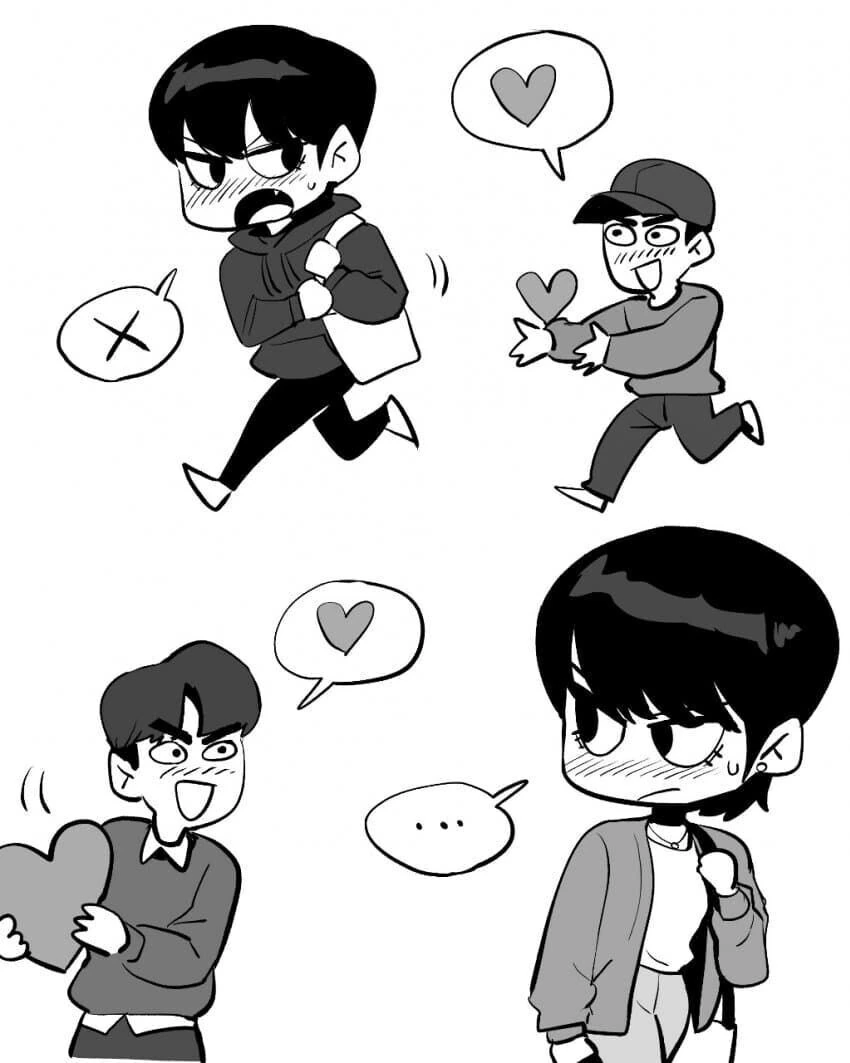 철벽치는 숏컷녀가 점점 변하는 만화.manhwa - 이미지 3