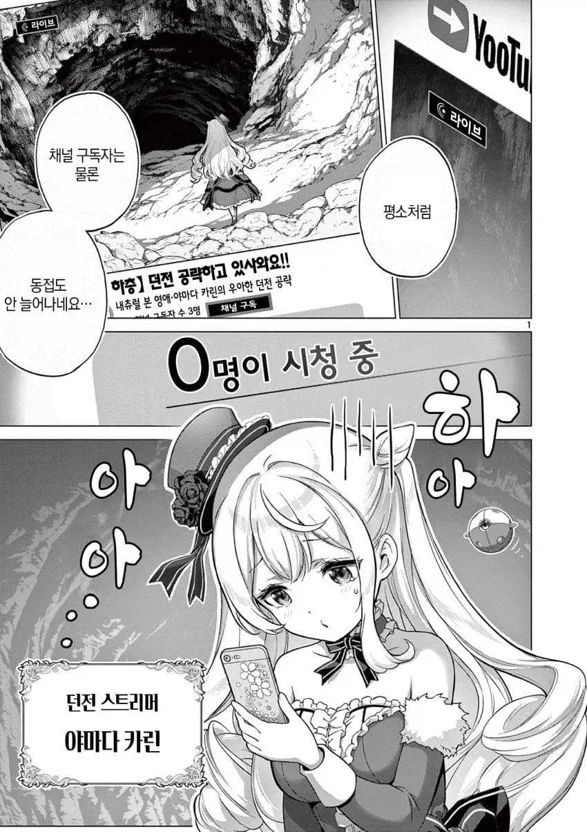엄청 강한 모험가가 던전 방송하는데 하꼬인이유.manga