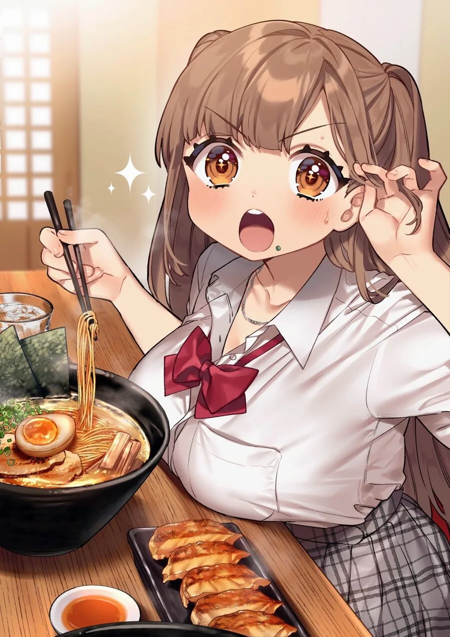 먹는게 전부 찌찌로 가능 여학생