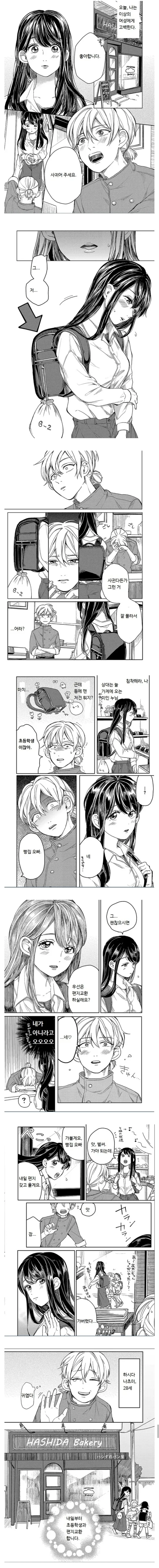 가게에 자주오는 누님에게 고백하는 만화