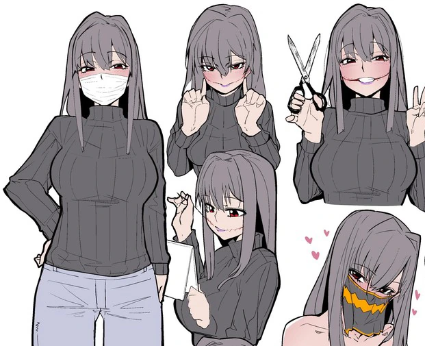 입 찢어진 여친