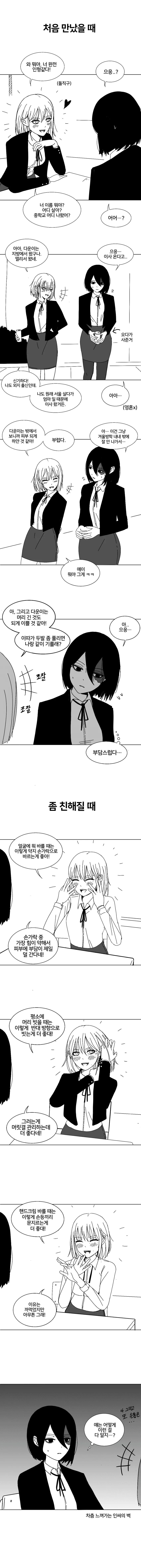 아싸 여고생과 인싸 여고생.manhwa