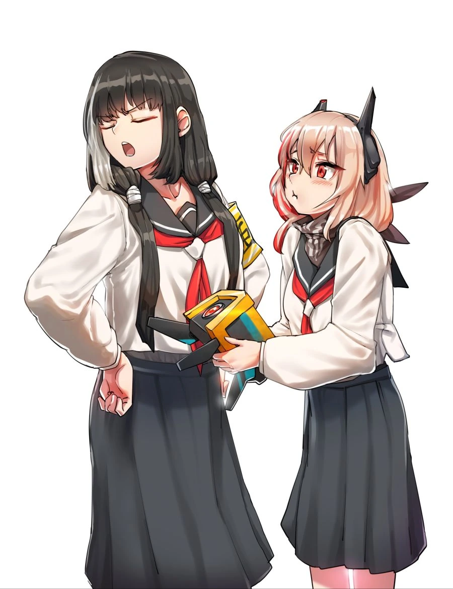 소녀전선) 1대 풍기 위원장과 후임 2대 풍기 위원장.manga