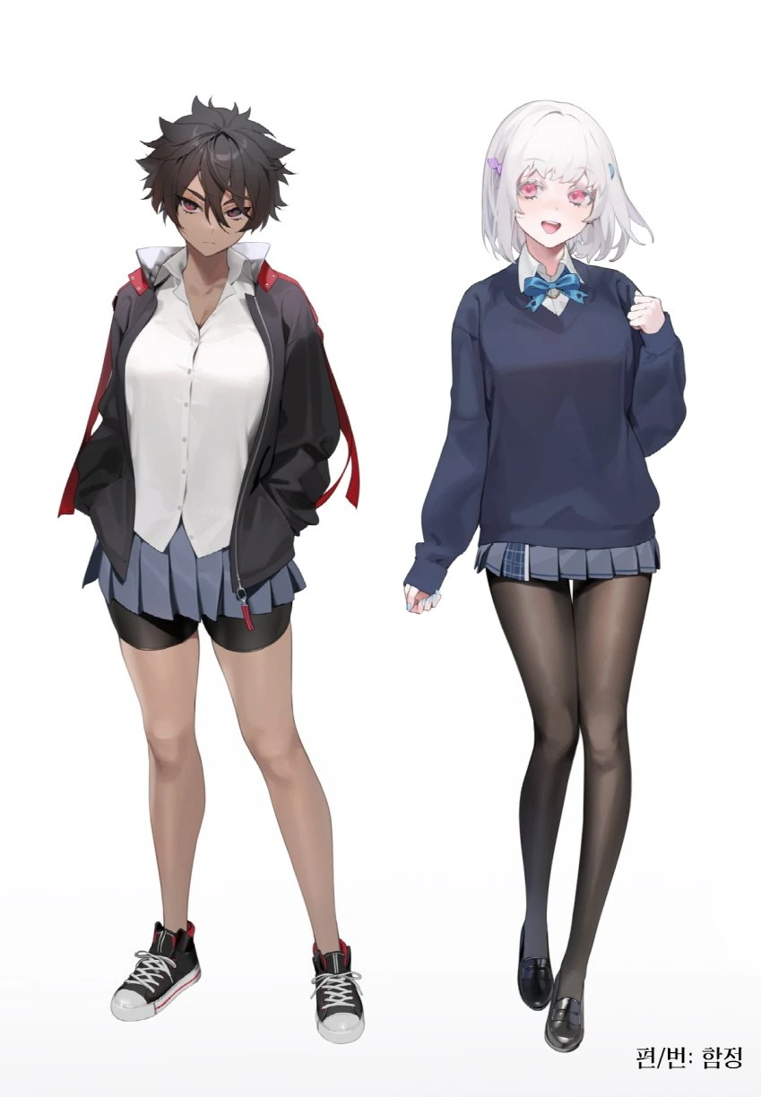 평범한 ㄱㄹ여고생과 알비노여고생 manga