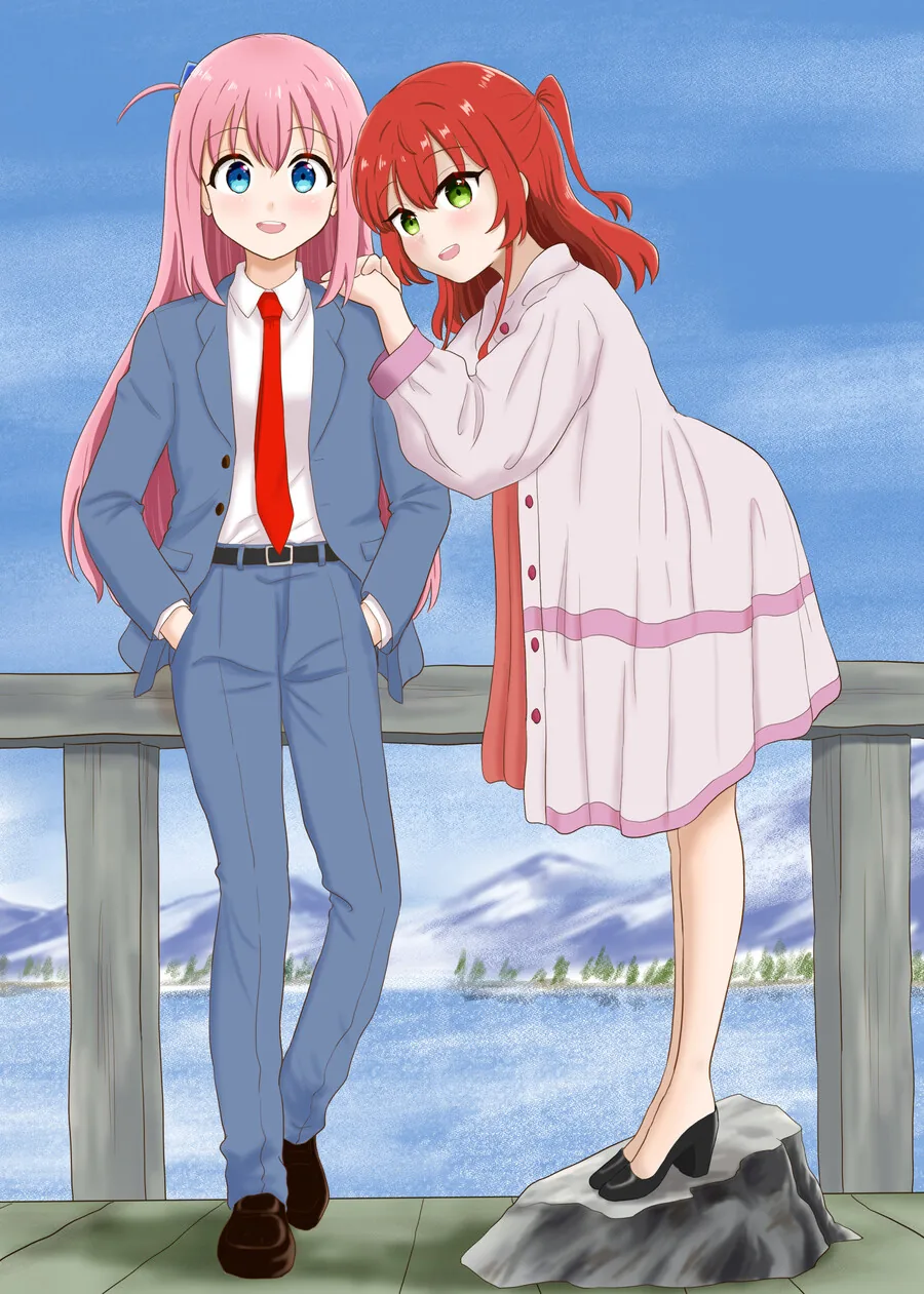 [봇치더락]분홍색은 3배 빠르다잇~!