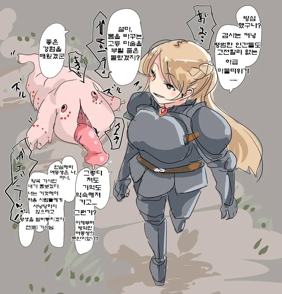 하급 마물에게 몸을 빼앗긴 여기사.manhwa