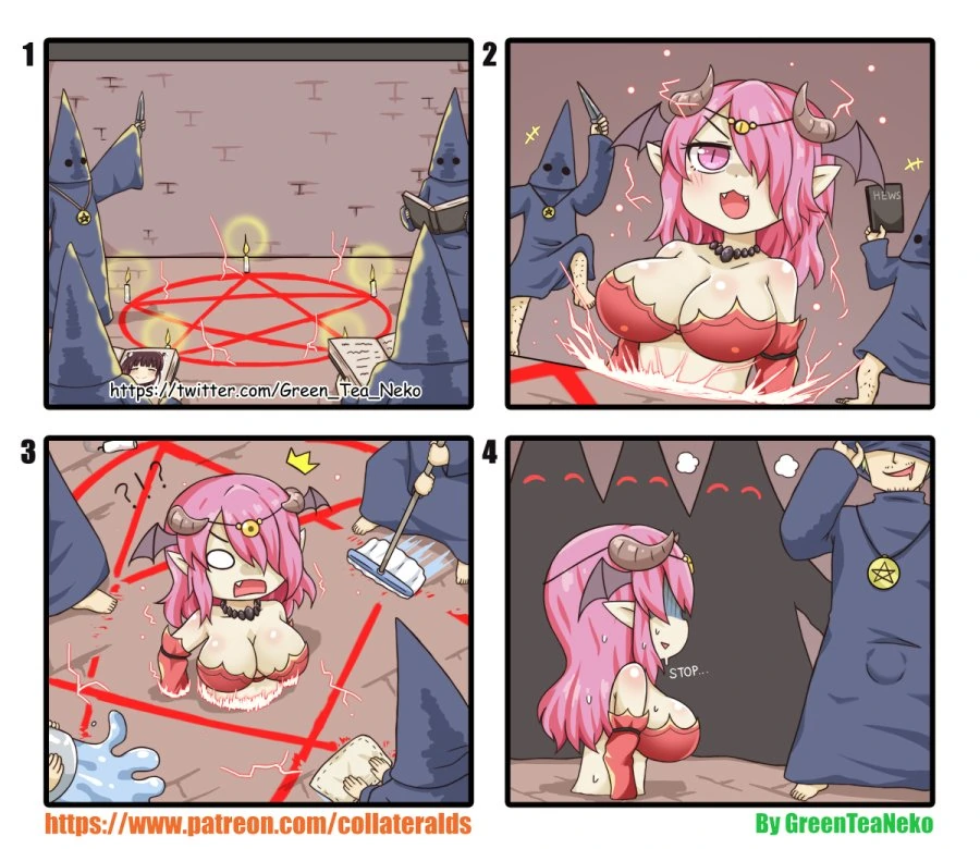 악마 소환하는 만화