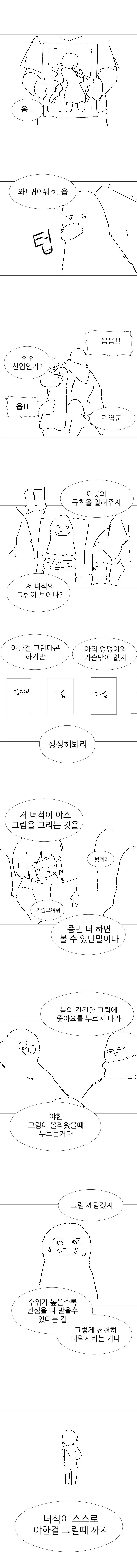 픽시브 마을에서 점점 타락해가는 순수한 그림쟁이.Manhwa - 이미지 3