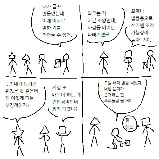 문자가 처음 탄생했을 때 manhwa