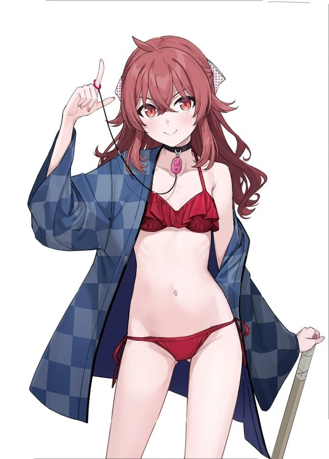 @) 개목걸이(?)를 한 카호.manga