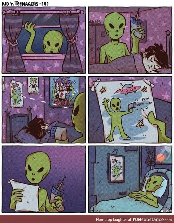 한밤중에 외계인이 침입하는.manhwa