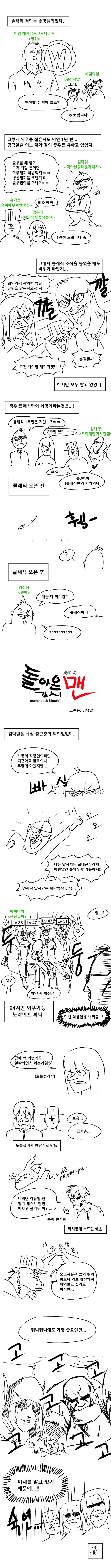 와우 접다가 결국 클래식 하는 만화