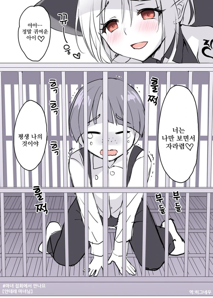 얀데레 마녀가 ㅅㅌ를 납치감금하는 만화.manhwa