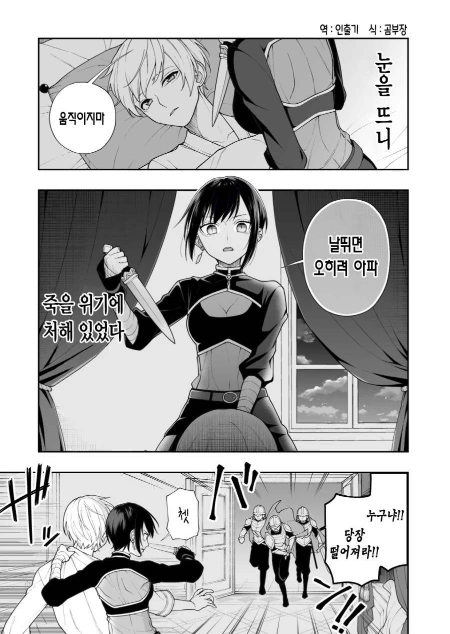 잠자는데 암살자가 쳐들어오는 Manhwa