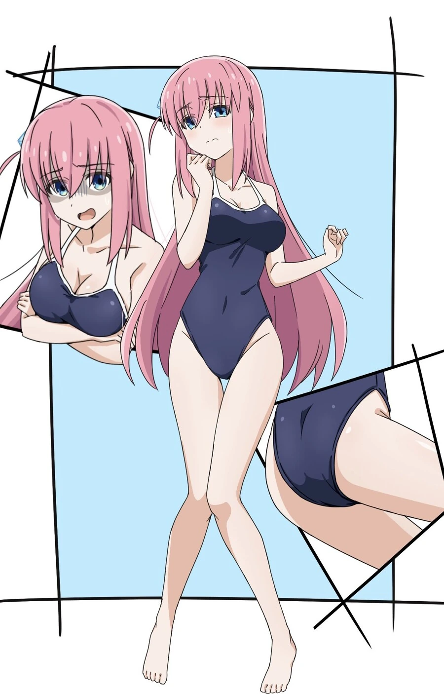 봇치) 학교수영복 결속밴드.manga
