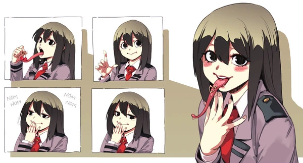개구리 여고생의 놀라운 개인기.manga
