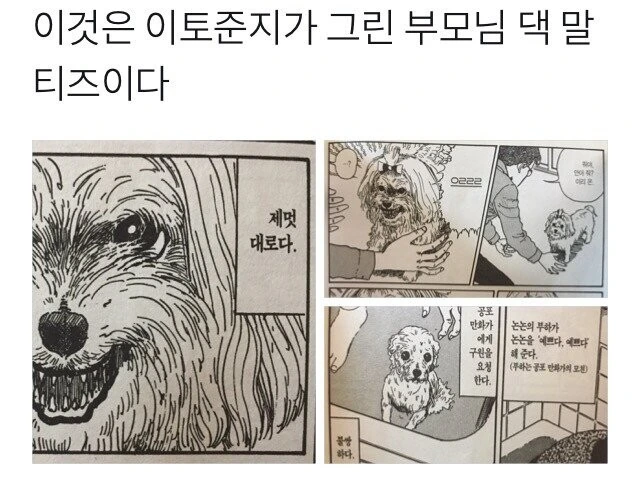 강아지는 사실적으로 그리는 공포 만화작가