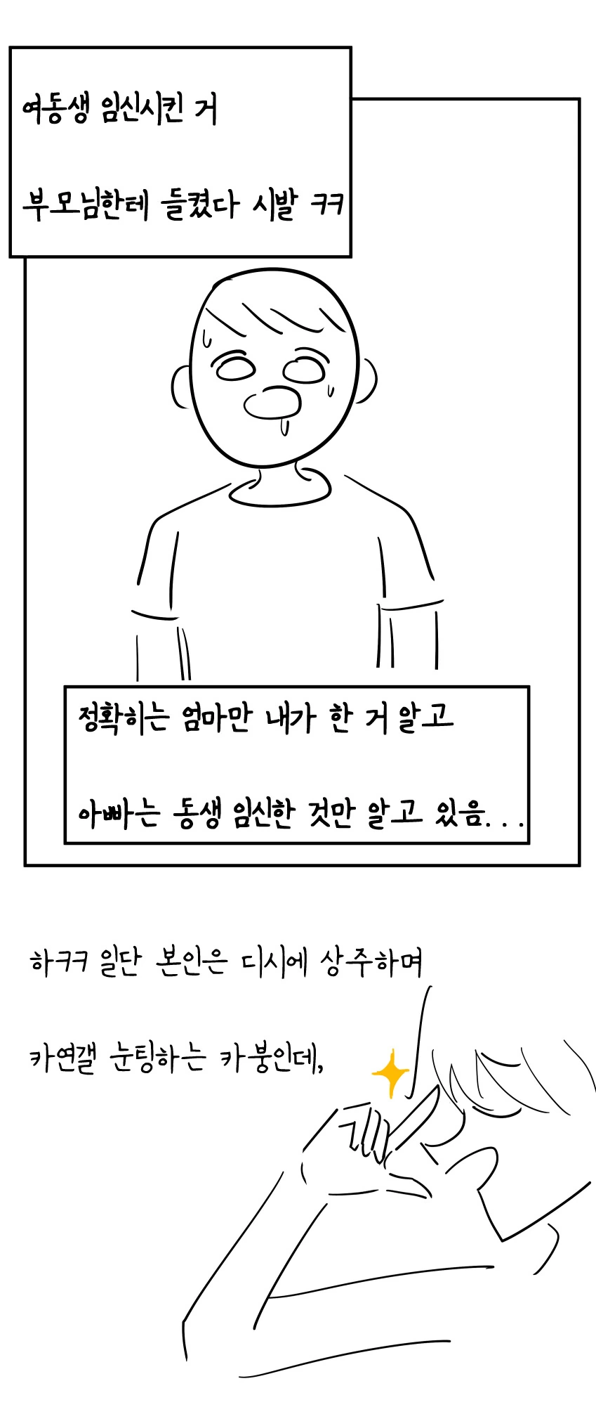 여동생 ㅇㅅ 시킨거 들킨 썰.manhwa - 이미지 2