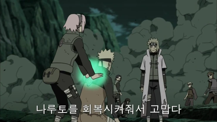 나루토) 미나토가 아내와 겹쳐본 사람