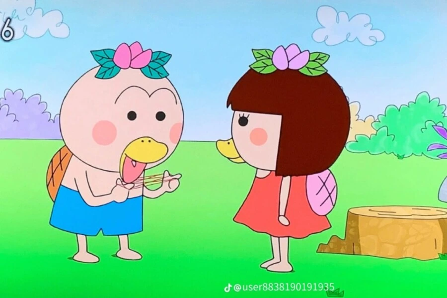 어린이만와 손 작화