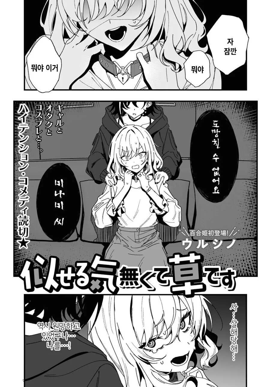 일진이랑 오덕이 사귀는百合만화