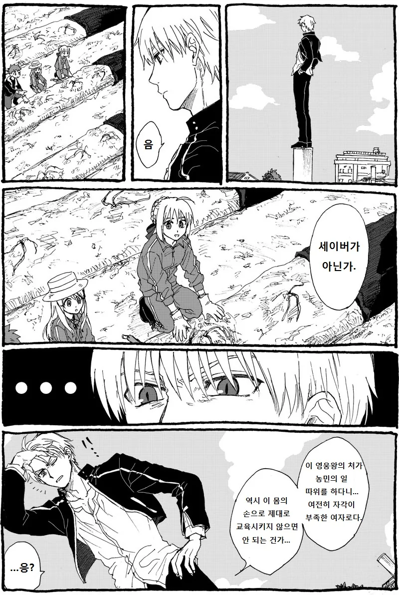 [fate]지혼자 커플룩이라고 착각하는 만화